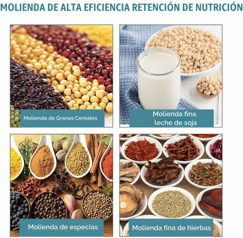 Vista 7 de NAIZEA Molino de grano eléctrico 3000W - Molinillo de cereales secos húmedos, molino de maíz, máquina de molino de grano comercial resistente