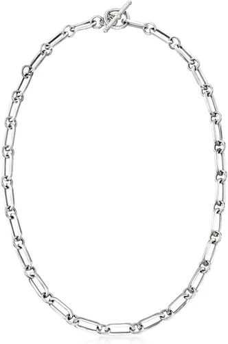 Vista 2 de Ross-Simons Collar de plata de ley italiana con clip de papel, Plata esterlina, no conocido
