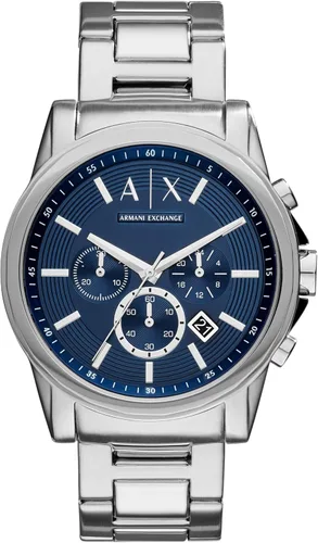 Vista 11 de Reloj cronógrafo Armani Exchange AX para hombre con correa de cuero, acero inoxidable o silicona