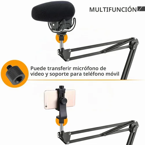 Vista 6 de Adaptador de trípode de cámara de 1/4 a 3/8 y de 3/8 a 1/4 - Tornillo macho a hembra para cámara, montaje, monitor Negro