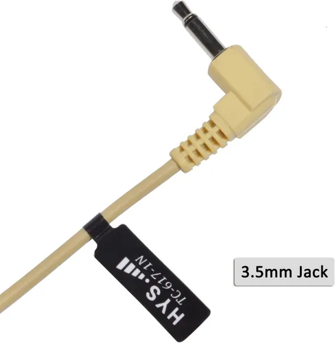 Vista 2 de HYS Auricular de 0.138 in 1 cable solo escucha, receptor/escucha SOLO auricular de vigilancia con punta de oído de silicona para radios