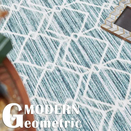 Vista 192 de jinchan Alfombra marroquí de pasillo 2x6 - Alfombra de pasillo lavable a máquina para cocina, alfombra moderna geométrica suave de pelo bajo
