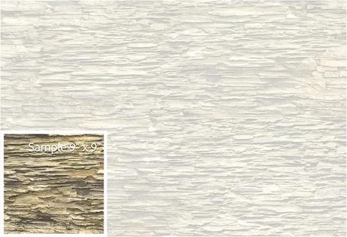 Vista 7 de Dundee Deco REAZ185FB - Panel de pared 3D de PVC de pizarra sintética marrón, 3.1 pies x 2.1 pies (37.4 in x 25.6 in), decoración de paneles