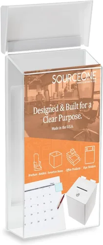 Vista 5 de Source One - Dispensador de literatura de acrílico para montaje en pared para exteriores