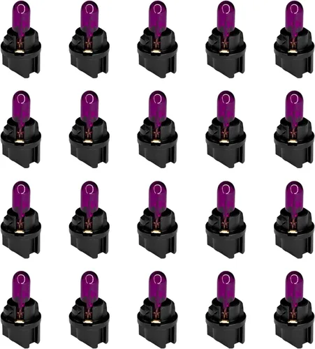 Vista 10 de 20 piezas T5 17 57 86 Kits de bombillas de halogénuro para panel de instrumentos, luz de tablero de 12V para interior de automóvil, bombilla