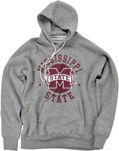 Vista 39 de Campus Lab Collegiate Classic Retro Stamp - Sudadera con capucha unisex para adultos