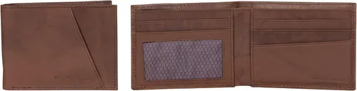 Vista 4 de Ben Sherman Men's Manchester Slim Bifold Full-Grain Leather RFID Minimalist Gift Box Wallet