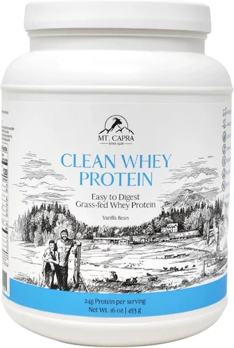 Vista 10 de Mt. Capra Clean Whey Protein Proteína de suero de cabra sin desnaturalizar alimentada con pasto 0.81 oz de proteína por porción, totalmente