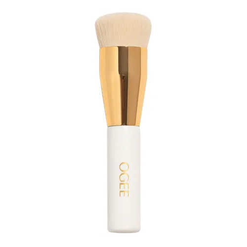 Vista 11 de Ogee Bronze & Blend Duo - Juego de brochas esculpidas en cobre y licuadora, bronceador orgánico certificado y brocha de maquillaje de calidad