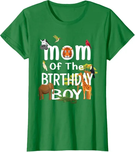 Vista 44 de Camiseta de fiesta de animales con temática de zoológico para niño de cumpleaños, Negro