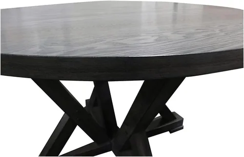 Vista 4 de Best Master Furniture Juego de mesa de comedor de 5 piezas, color gris