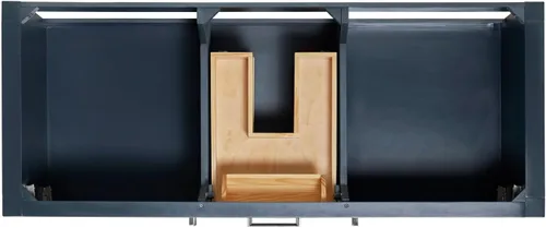Vista 11 de ARIEL Bayhill - Tocador de baño con lavabo de 54 pulgadas, madera maciza, encimera de mármol italiano de Carrara de 1.5 pulgadas, fregadero Azul