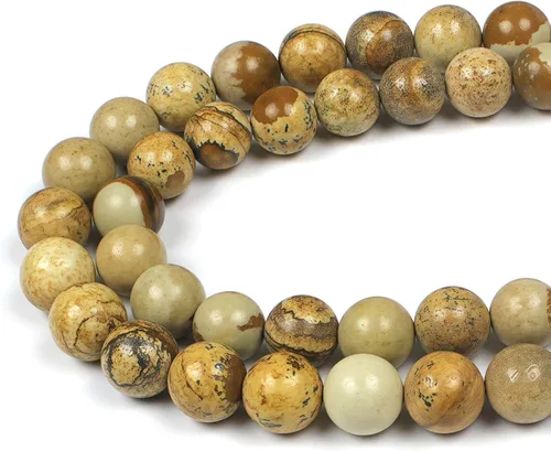Vista 35 de MJDCB Cuentas de Turquesa Africana Natural Redondas Piedras Sueltas para Hacer Joyas Pulsera Collar Accesorio DIY 15" (4mm)