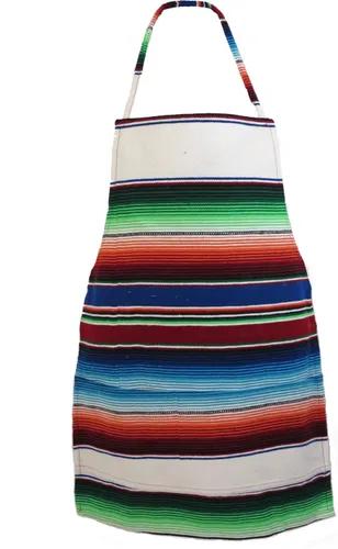Vista 7 de Leos Imports Delantales mexicanos para adultos, unisex, ajustables con bolsillos, ideales para cocinar, hornear, asar a la parrilla y más