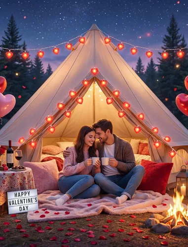 Vista 6 de Cadena de luces de corazón de San Valentín de 8.5 pies con 10 luces de hadas de corazón, decoraciones del día de San Valentín, luces de cadena