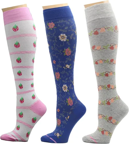 Vista 20 de Dr. Motion 3 pares de calcetines terapéuticos de compresión graduada para mujer