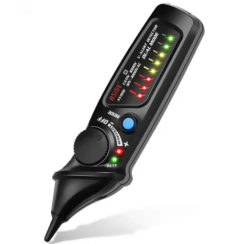 Vista 11 de BSIDE Probador de voltaje recargable Detector de voltaje sin contacto con medición de voltaje de CA en contacto, probador de temperatura ambiental