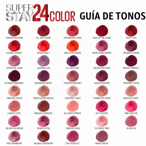 Vista 9 de Maybelline Super Stay 24, lápiz labial líquido de maquillaje de 2 pasos, color altamente pigmentado de larga duración con bálsamo hidratante, Merlot
