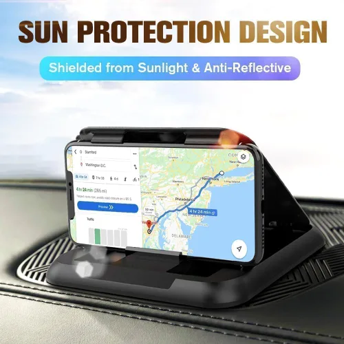 Vista 10 de Soporte universal para teléfono y tablero de instrumentos – Almohadilla antideslizante para iPhone, Samsung, Android y todos los teléfonos