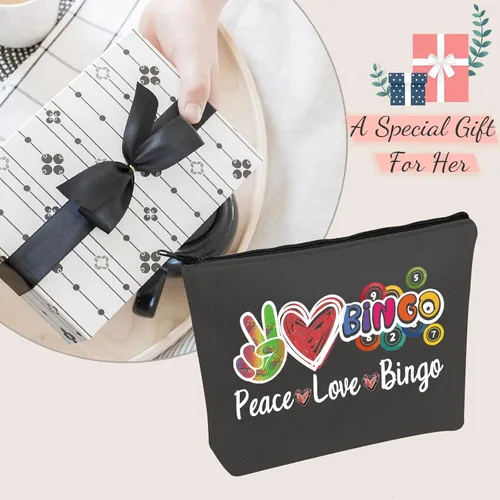 Vista 7 de JXGZSO B Caller Bag Lucky B Bag Peace Love B Funny B Player Casino Lover Regalo