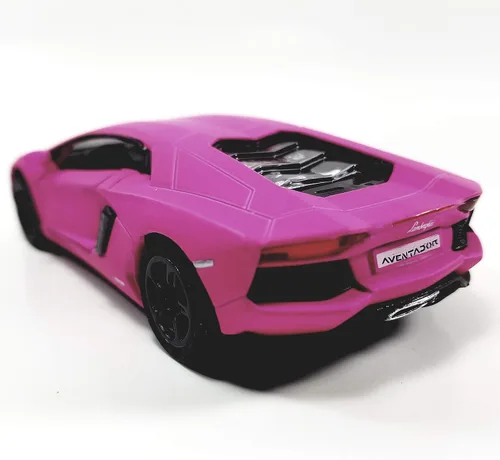 Vista 5 de Kinsmart HOT Pink Matte Aventador LP-700 138 O Scale Coche fundido a presión, pequeño
