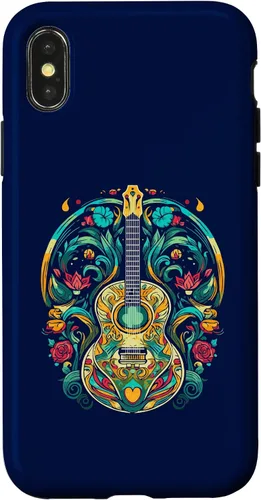 Vista 5 de Funda para iPhone 16 para guitarra abstracta, decoración artística, amante de la música