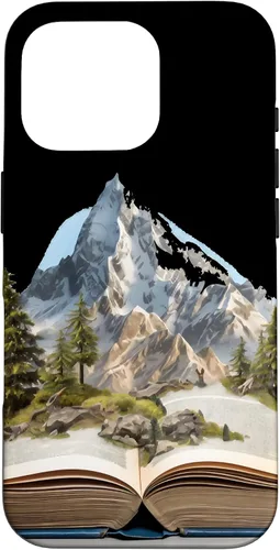 Vista 20 de Funda de lectura para iPhone 12 Pro Max Book Mountain Nature Bookworm Reader Hiker