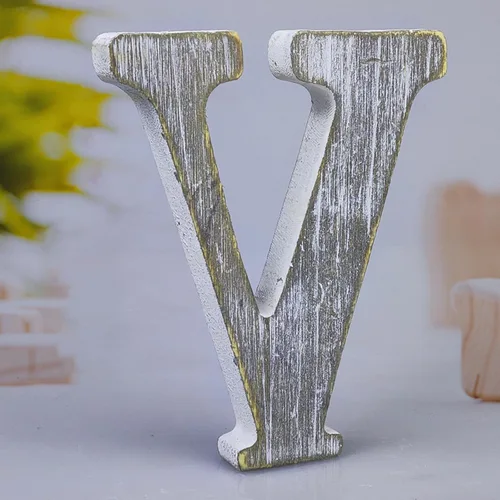 Vista 29 de Letras de madera rústica sin terminar de 8 pulgadas para decoración de pared, letras decorativas de pie en rodajas, decoración de tablero