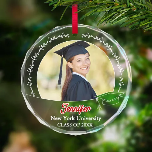 Vista 10 de Adorno de Navidad personalizado con foto, adornos de imagen personalizados para Navidad 2026, adorno colgante conmemorativo personalizado