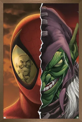 Vista 15 de Trends International Marvel Comics-Green Goblin-Spider-Man: House of M #4 Póster de pared, 14.725 x 22.375 pulgadas, versión enmarcada de madera