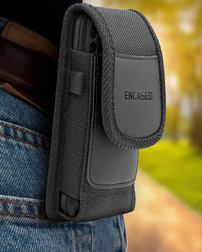 Vista 5 de Funda para cinturón 2 en 1 con funda resistente para Samsung Galaxy S22 - Funda a prueba de golpes con clip de nailon balístico para teléfono (S22)