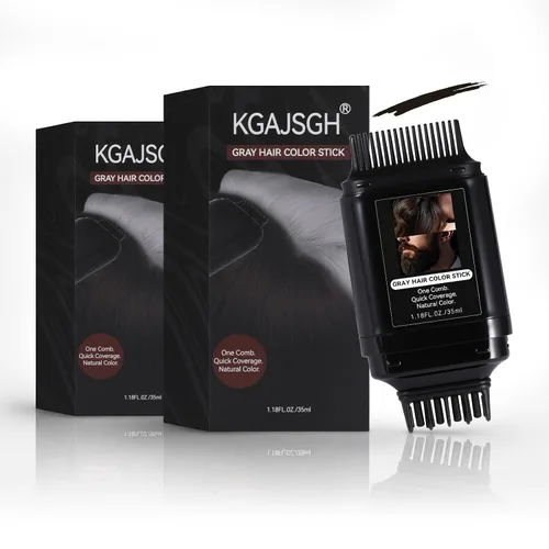 Vista 9 de Barra de retoque de cabello, barra de cubierta de cabello gris instantáneo, peine integrado para mezcla sin costuras, corrector crema, cubierta
