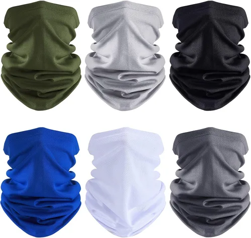 Vista 22 de Geyoga Neck Gaiter Bandana Face Mask Summer UV Protection Cooling Breathable Face Mask Neck Scarf Balaclava for Men Women