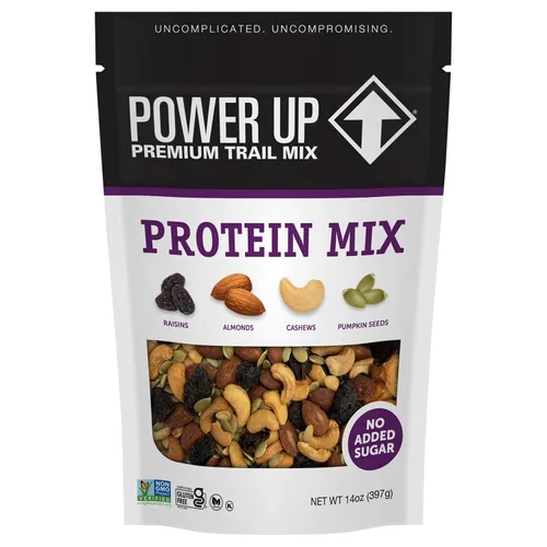 Vista 21 de Power Up Mega Omega Trail Mix Gourmet Nut - Bolsa de mezcla de frutos secos, 14 onzas