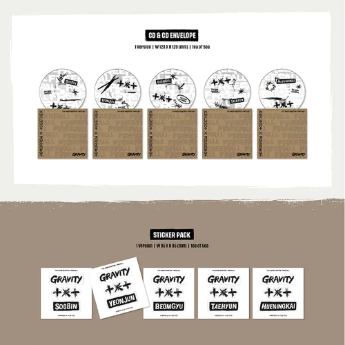Vista 3 de TXT TOMORROW X TOGETHER - El Capítulo del Nombre: FREEFALL 3er álbum GRAVITY Ver (HUENINGKAI)