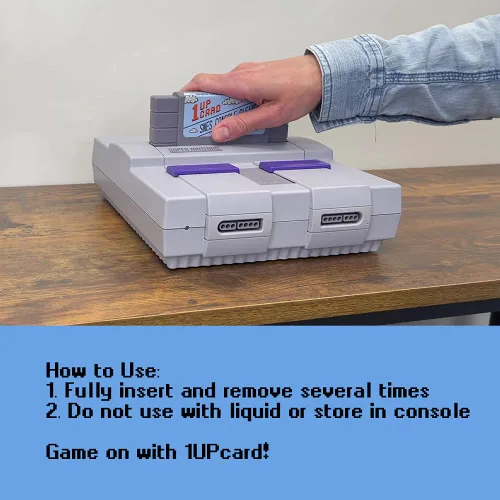 Vista 4 de Video Game Console Cleaner Compatible With Super Nintendo (SNES) by 1UPCard