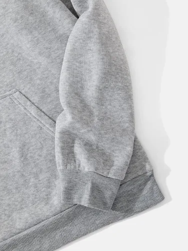Vista 4 de SHENHE Sudadera con capucha de manga larga con estampado de letras gráficas para hombre