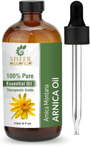 Vista 4 de Esencial de flor de árnica (Arnica Montana) obtenido de la destilación Extracto de flor de árnica 100% puro y natural, grado terapéutico para uso