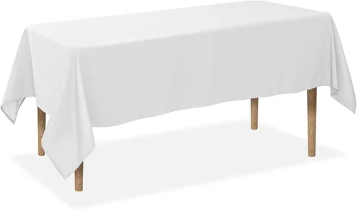 Vista 30 de Lann's Linens - Mantel rectangular de tela de poliéster de primera calidad para bodas, banquetes y restaurantes Rojo