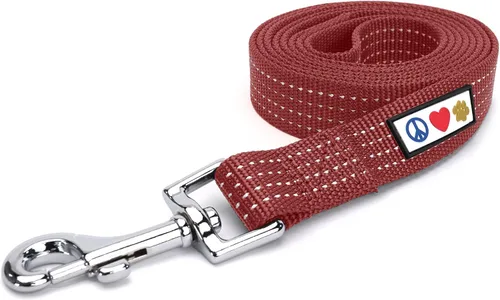 Vista 56 de Pawtitas - Correa personalizada de 6 pies para perro rosa XS/S con nombre y número de teléfono bordados, correa fuerte de nylon para razas pequeñas