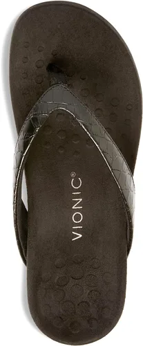 Vista 2 de Vionic Dillon Sandalias de descanso para caminar con poste, puntera y soporte de arco ortopédico oculto, para mujer