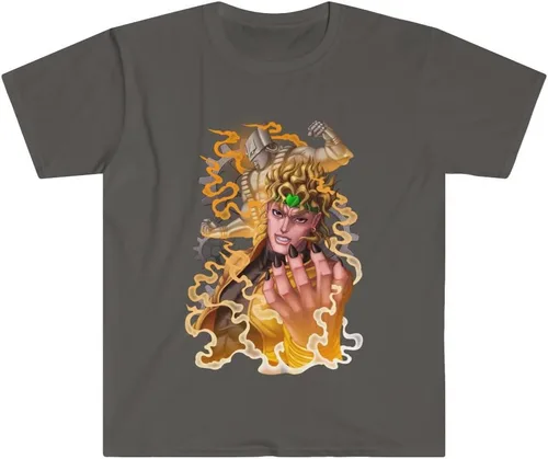 Vista 4 de T-SHIRT DIO BRANDO JOJO's BIZARRE ADVENTURE - Exclusive Short Sleeve Black JoJo Anime Tee