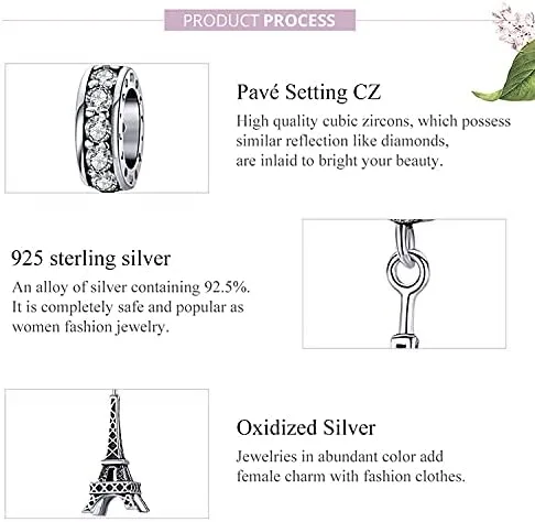 Vista 4 de Landmark Series - Abalorio de plata de ley para pulsera Pandora