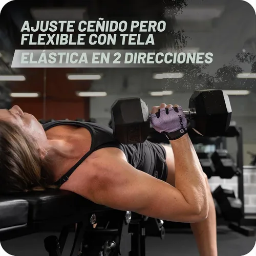 Vista 2 de Harbinger Power Gloves 3.0 - Guantes de levantamiento de pesas duraderos de medio dedo con cierre de muñeca ajustable, palma de cuero transpirable