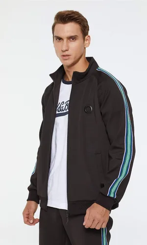 Vista 5 de AOTORR Conjunto deportivo de 2 piezas para hombre, conjunto deportivo de manga larga