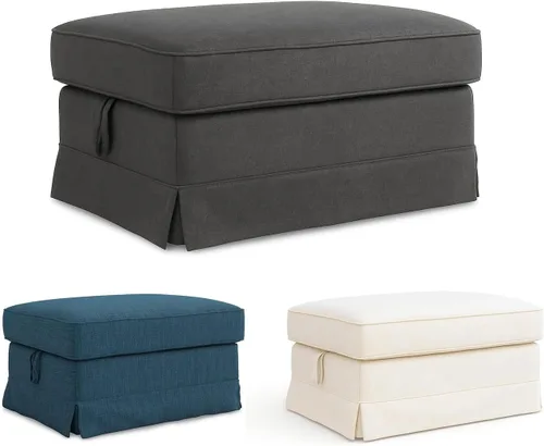 Vista 17 de Ektorp - Funda de repuesto para sillón IKEA Ektorp, funda para silla Ektorp, solo funda Ektorp (beige diario)