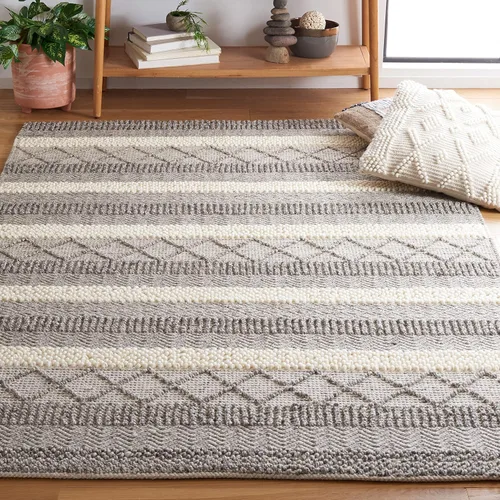 Vista 14 de SAFAVIEH Metro Collection - Alfombra de pasillo de 2 pies 3 pulgadas x 9 pies, beige y marfil, lana botánica hecha a mano, ideal para zonas de alto