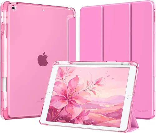 Vista 17 de MoKo for iPad 9th/8th/7th Generation Case 10.2-Inch with Pencil Holder,Pink