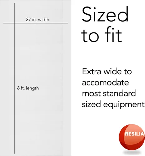 Vista 4 de Resilia - Protector para suelos de madera, antideslizante, transparente, vinilo plástico, Claro americano moderno.