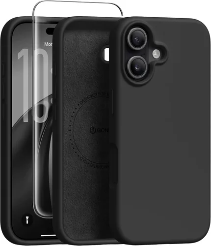Vista 26 de GONEZ Funda magnética para iPhone 12 Case / 12 Pro Case, compatible con MagSafe, [protector de pantalla + protector de lente de cámara], funda